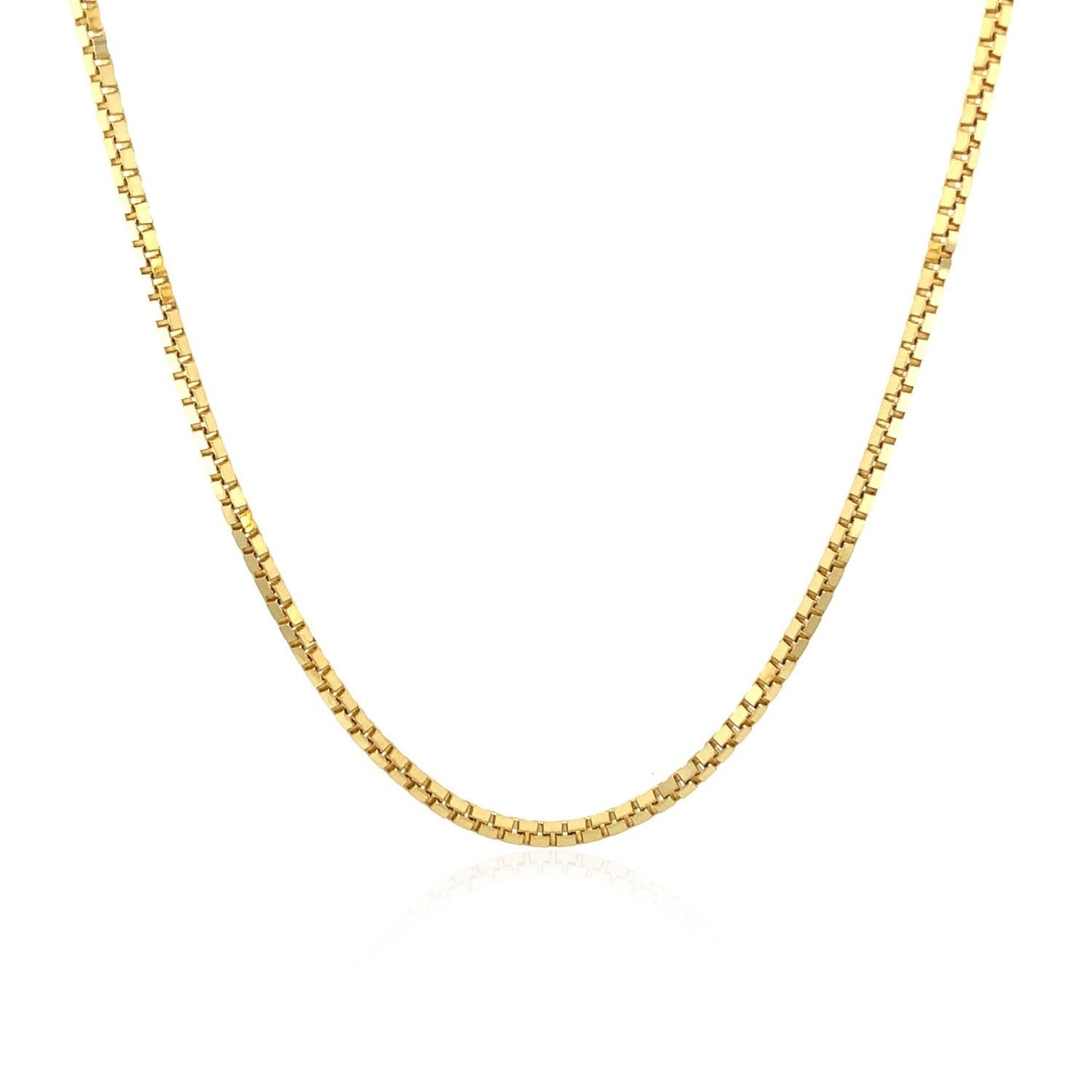18k Yellow Gold Classic Box Chain - 1.40 mm