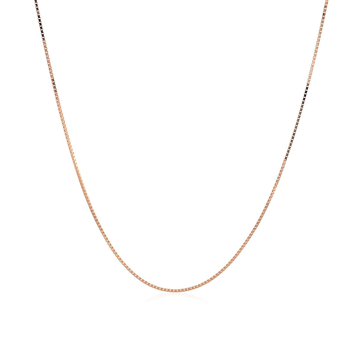 Chaîne classique en or rose 18 carats - 0,60 mm