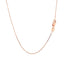 Chaîne classique en or rose 18 carats - 0,60 mm