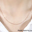 Chaîne classique en or rose 18 carats - 0,60 mm