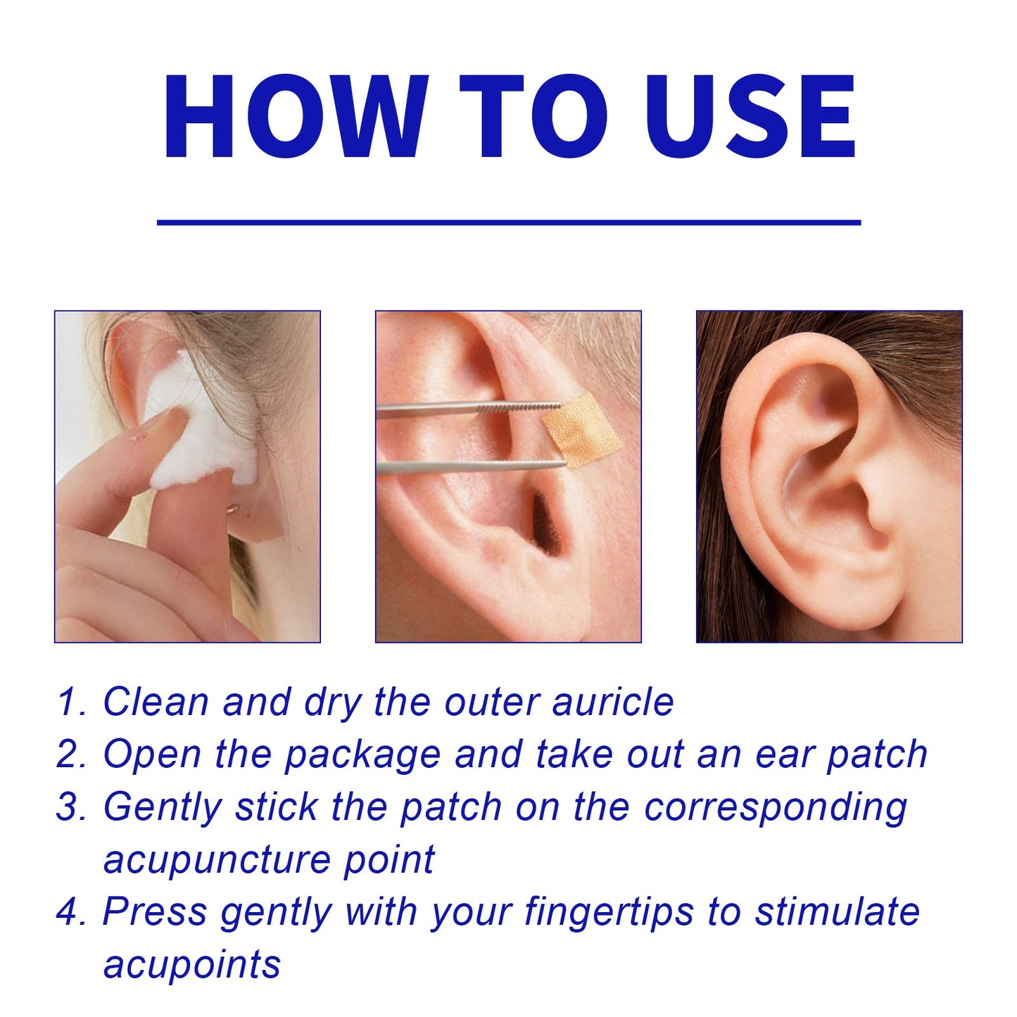 Magnetic Point Ear Acupoint lymphatic Cleansing Pads, Relieve Lymphatic Swelling Body Sculpting Body Care Ear Point Patch - Korvel