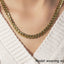 14k Yellow Gold Polished Miami Cuban Chain Necklace
