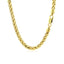 14k Yellow Gold Diamond Cut Round Franco Chain - 4.1mm