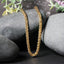 14k Yellow Gold Diamond Cut Round Franco Chain - 4.1mm