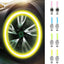 FORAUTO 2PCS Car Wheel LED Light Motocycle Bike Light Tire Valve Cap Decorative Lantern Tire Valve Cap Flash Spoke Neon Lamp - Korvel