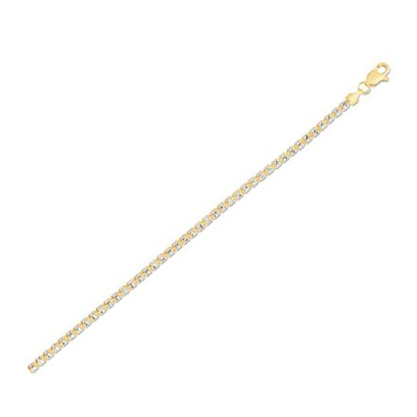 Ice Barrel Chain in 14k Yellow Gold - 2.70 mm