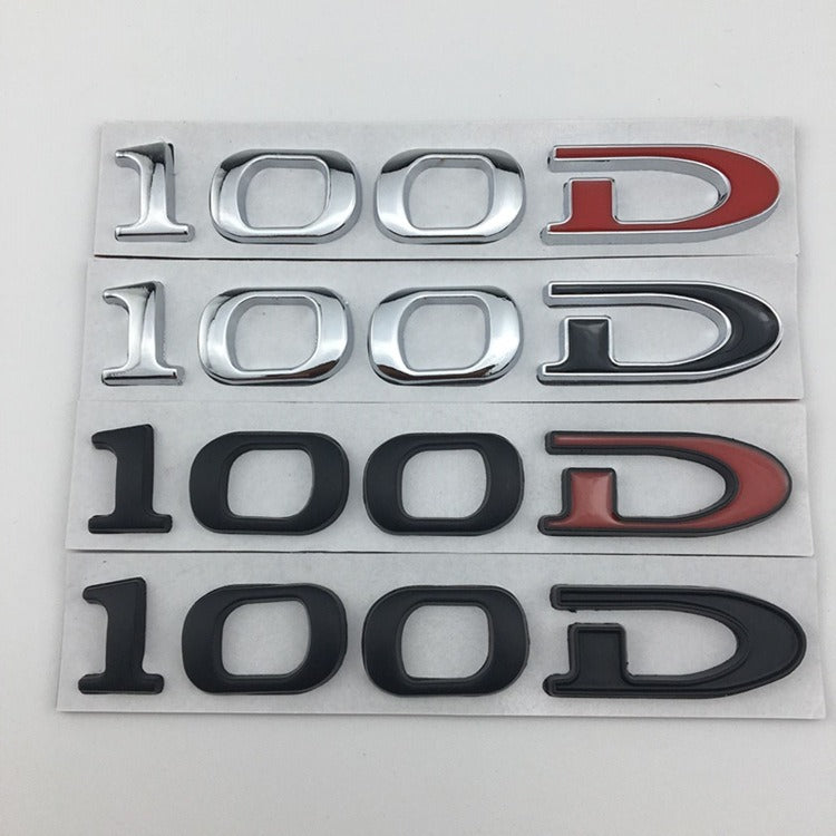 Premium Metal Tail Label Sticker for Tesla Models