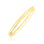Bracelet brillant en or jaune 10 carats de style dôme