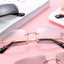 Trendy Men Women Summer Rimless Sunglasses Fashion Small Rectangle Sun Glasses Traveling Style UV400 Shades Eyewear - Korvel