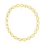 14k Yellow Gold High Polish Oval Mariner Link Necklace