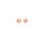 14k Rose Gold Classic Round Shape Stud Earrings - 6.0 mm