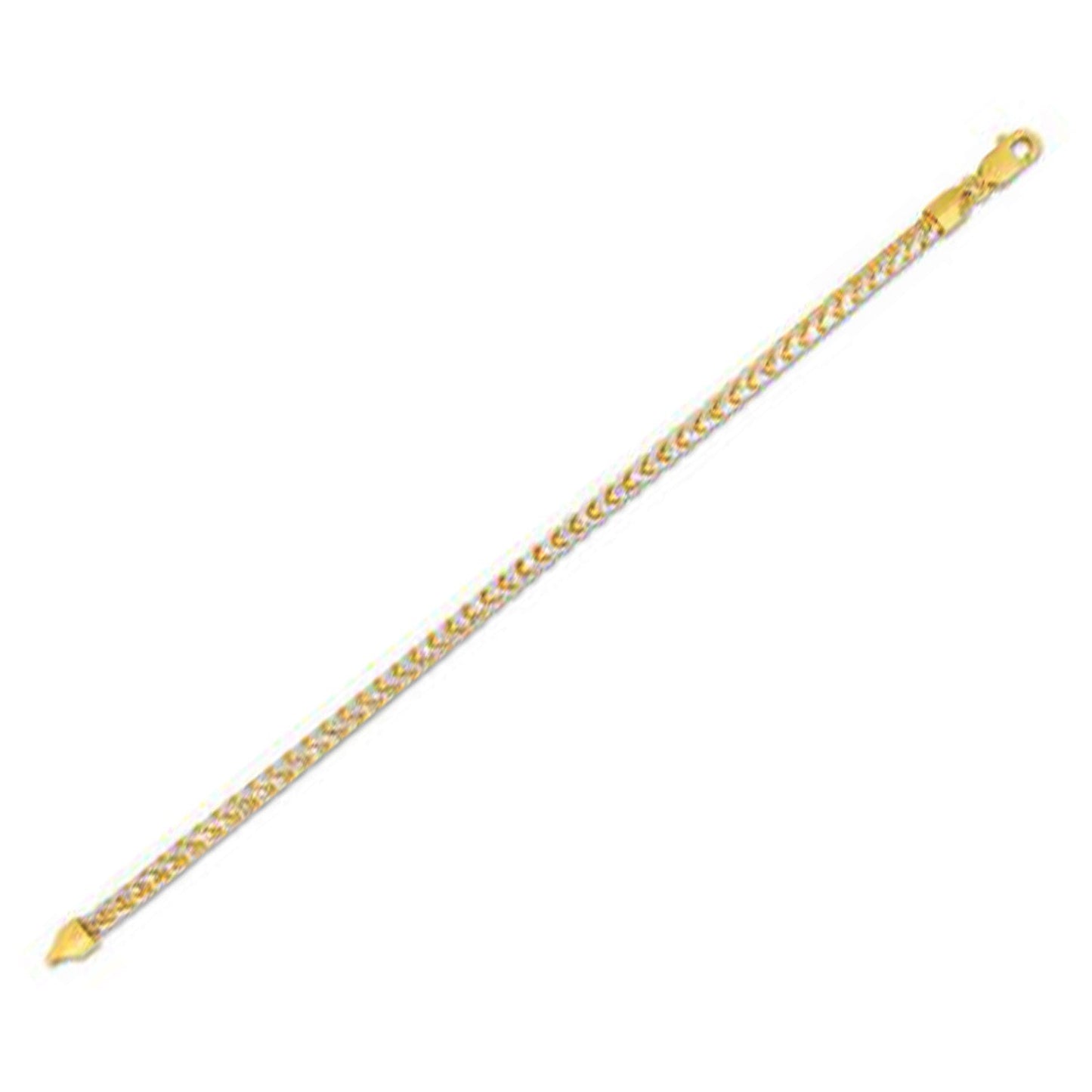 Chaîne Franco Pave Ronde en Or Jaune 14k - 4,00 mm
