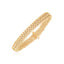 14k Yellow Gold High Polish Thick Braided Bracelet - 8.8mm