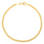 Pulsera Mini Cubo de Oro Amarillo de 14k - 7 Pulgadas
