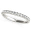 14k White Gold Pave Set Diamond Wedding Band
