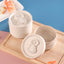 Sealed portable wheat straw insulated lunch box lunch box can be heated in microwave 650ml round lunch box - Korvel