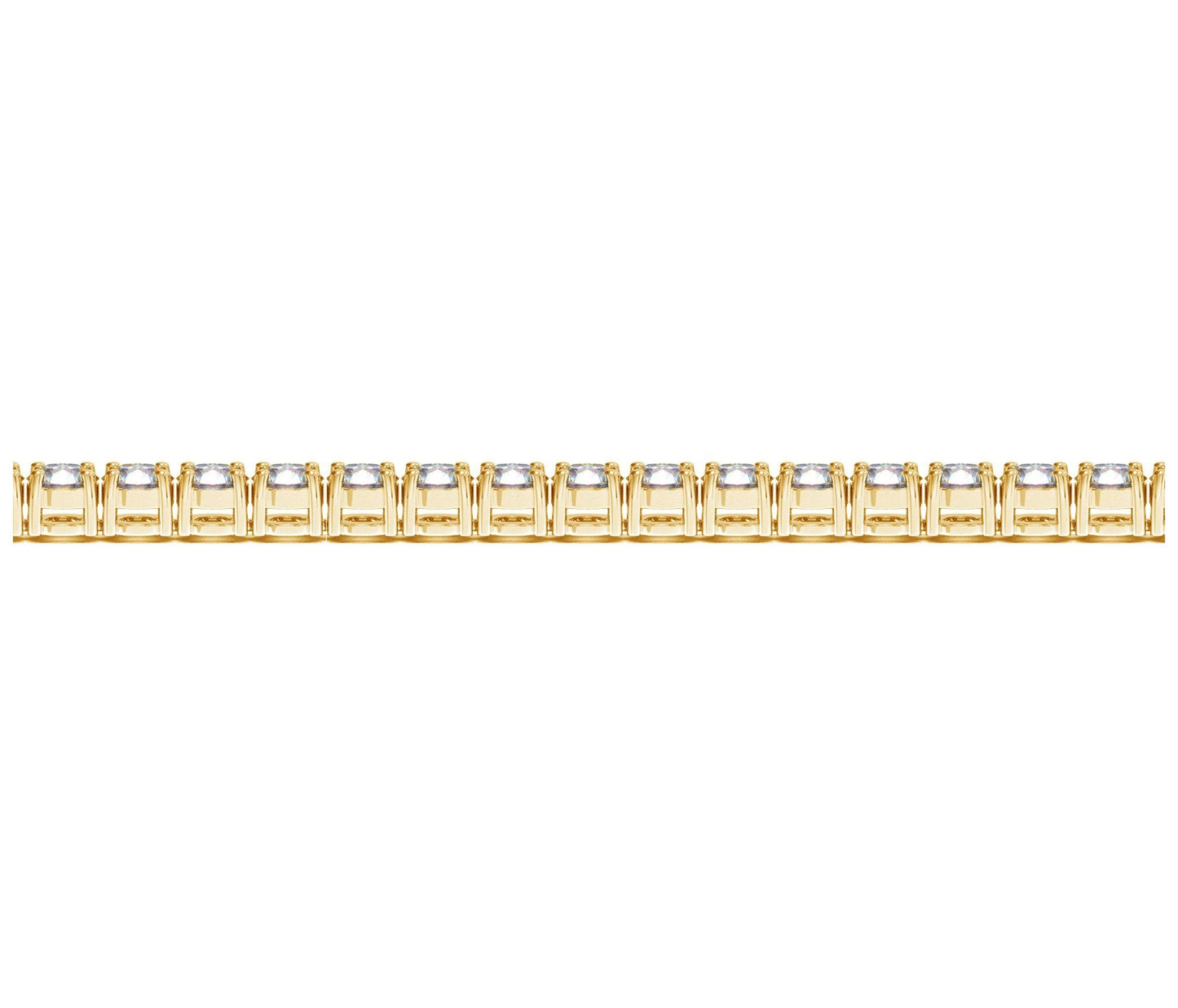 Pulsera de Tenis de Diamantes Crecidos en Laboratorio de Oro Amarillo de 14k - 8 cctw