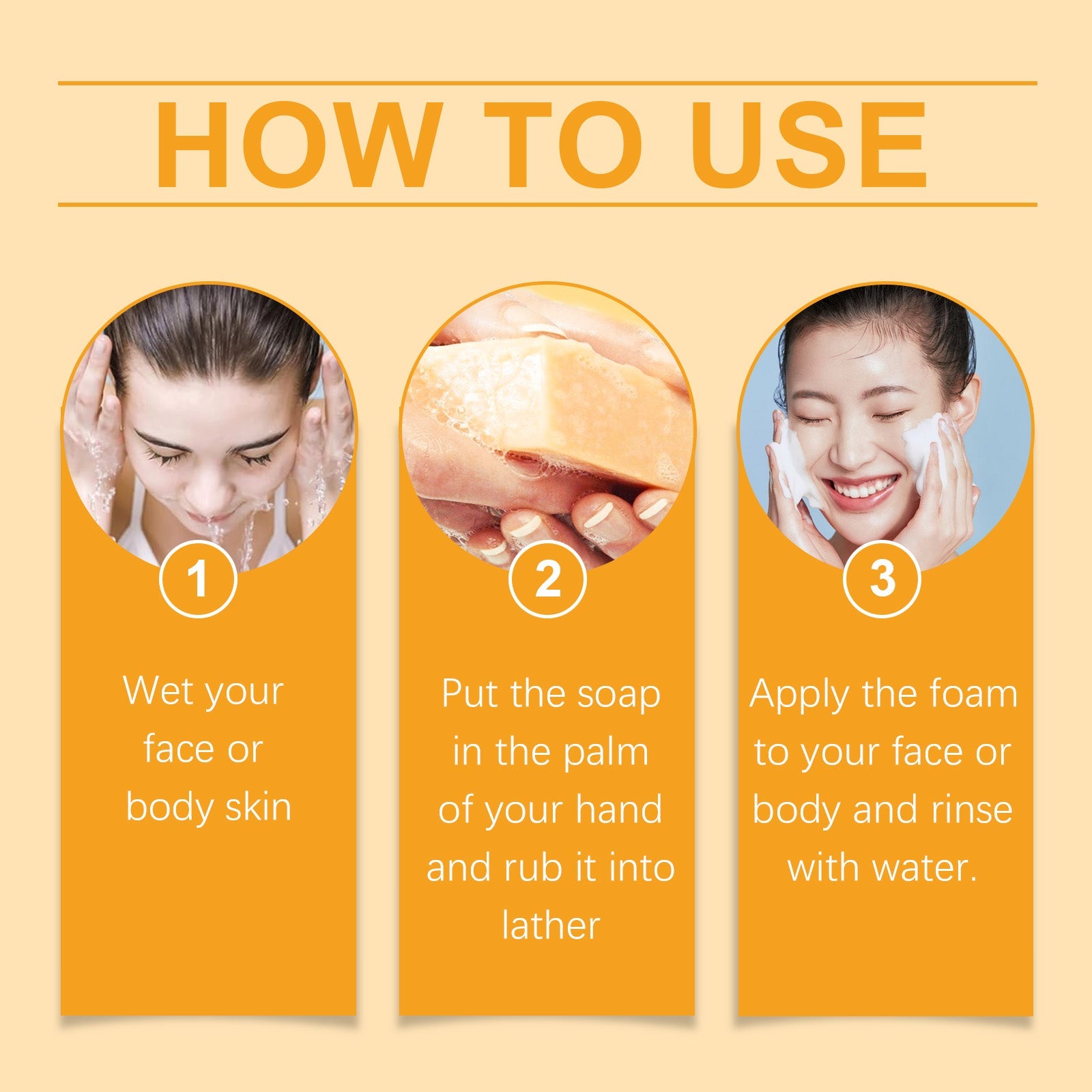 Turmeric & Kojic Soap, Gentle Cleansing Skin Moisturizing Facial Body Care Soap - Korvel