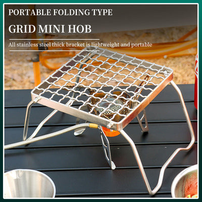 Portable Stainless Steel Barbecue Grill Support Set