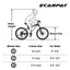 A2660 Ecarpat Mountain Bike 26 inch wheels, carbon steel frame disc brake thumb shift front fork rear shock absorber bike - Korvel