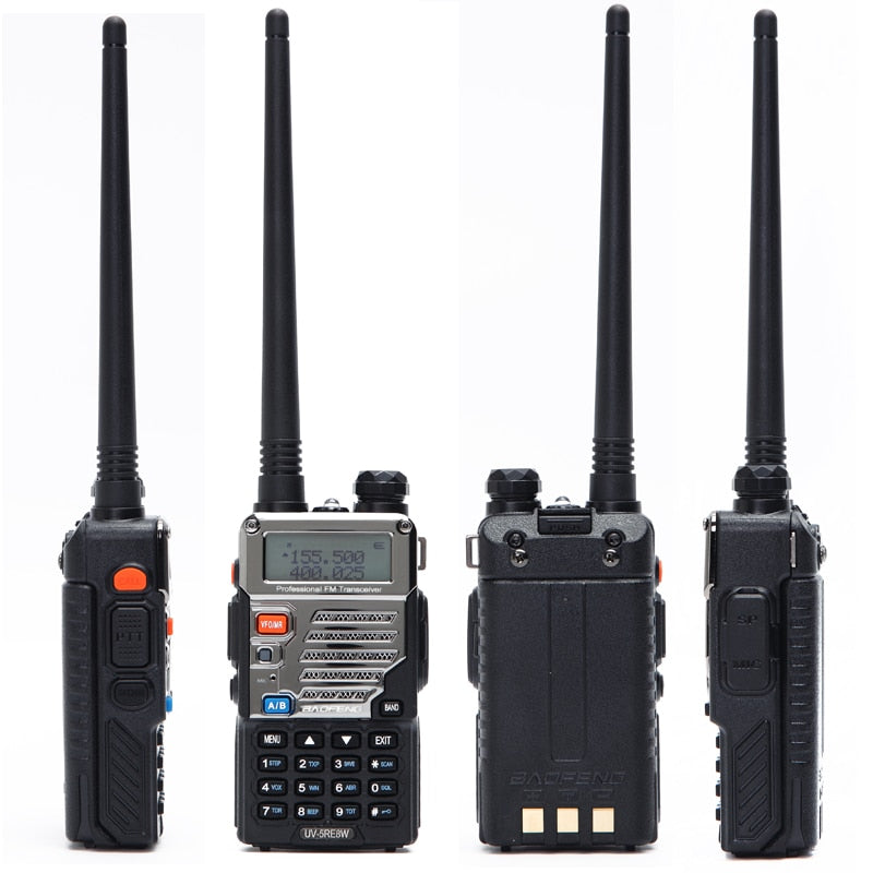 BaoFeng UV-5RE 8W Powerful Walkie Talkie 10km Dual Band UV5RE 2 way Radio VOX Flashlight Long Range Portable Hunting Ham Radio - Korvel