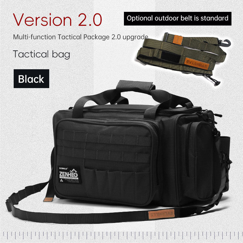 Outdoor camping picnic bag outdoor tableware storage tactical compartment sundries portable shoulder bag - Korvel
