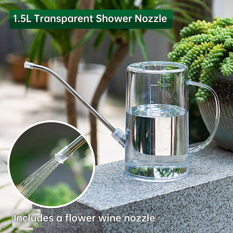 Arrosoir en acier inoxydable de 1,5 L avec bec détachable