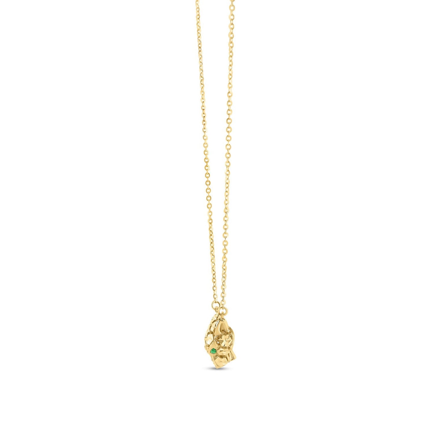 Collier tête de panthère en or jaune 14 carats