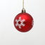 Christmas Decorations Christmas Tree Decoration 6cm Snowflake Painted Christmas Ball - Korvel