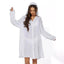 Premium Button Down Hooded Cover-Up