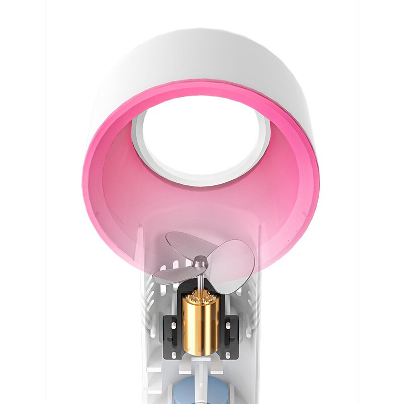 Mini Portable USB Rechargeable Handheld Fan with Night Light