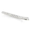 14k White Gold Slim Curved Diamond Wedding Ring