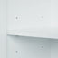 Elegant 4-Door Bathroom Storage Cabinet with Adjustable Shelves