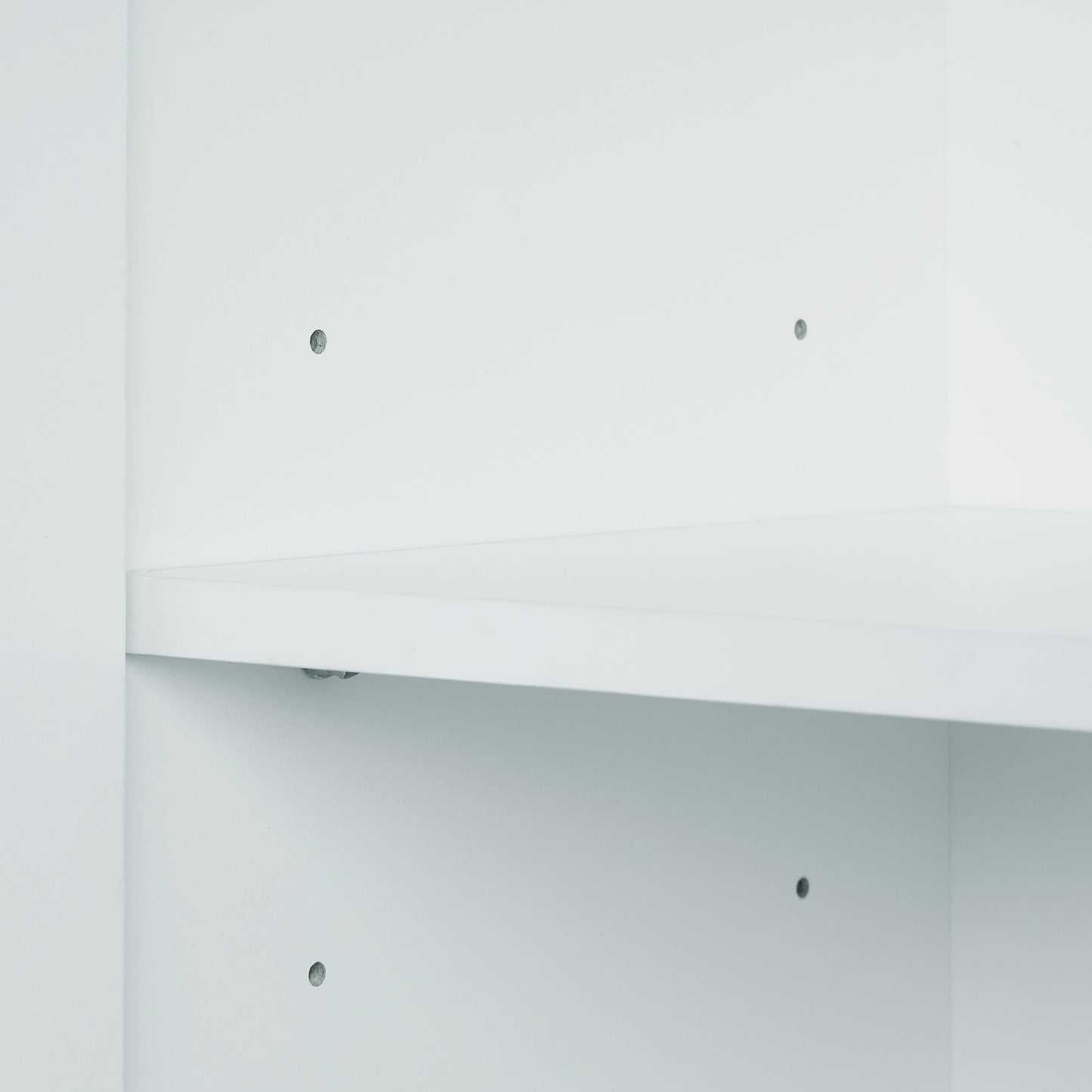 Elegant 4-Door Bathroom Storage Cabinet with Adjustable Shelves
