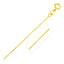 14k Yellow Gold Diamond Cut Cable Link Chain - 0.7mm