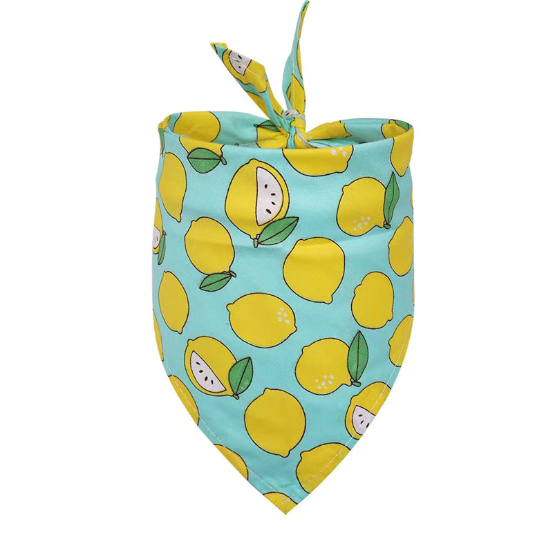 Bandana pour chien en coton premium style fruit