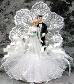 Timeless Love Cake Topper - Elegant Wedding Decoration