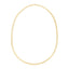 Collier en chaîne fantaisie texturée en or jaune 14 carats - 4 mm