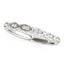 14k White Gold Unique Infinity Design Diamond Wedding Band