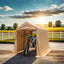7x8 ft Outdoor Portable Gazebo Storage Shelter Shed
