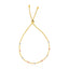 Bracelet Lariat en Or Texturé 14k Tri-Color