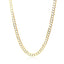 14k Two Tone Gold Pave Curb Chain - 3.6 mm