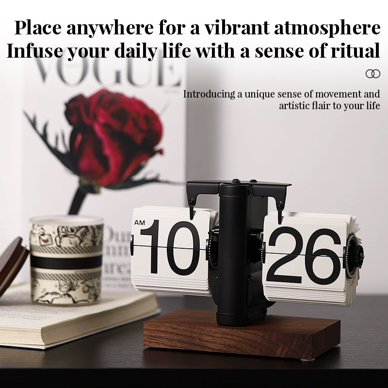 Retro Flip Digital Clock for Home & Office Decor