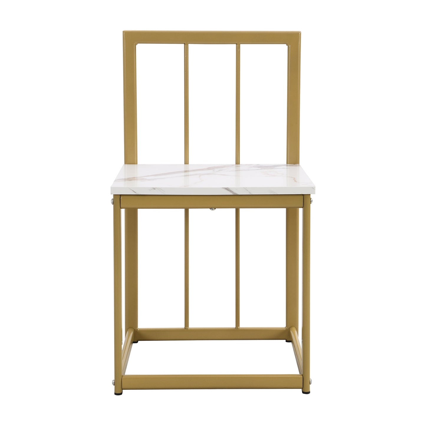 Ensemble de salle à manger moderne TOPMAX 7 pièces avec faux marbre