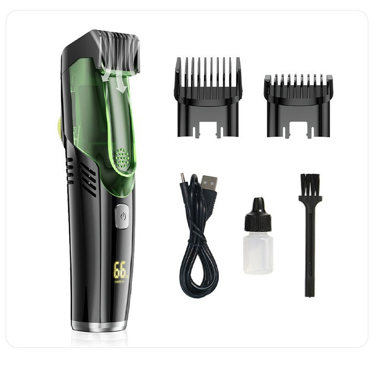 Automatic hair suction electric hair clipper with high-power anti water and electric thrusters and digital hair clippers ﻿ - Korvel