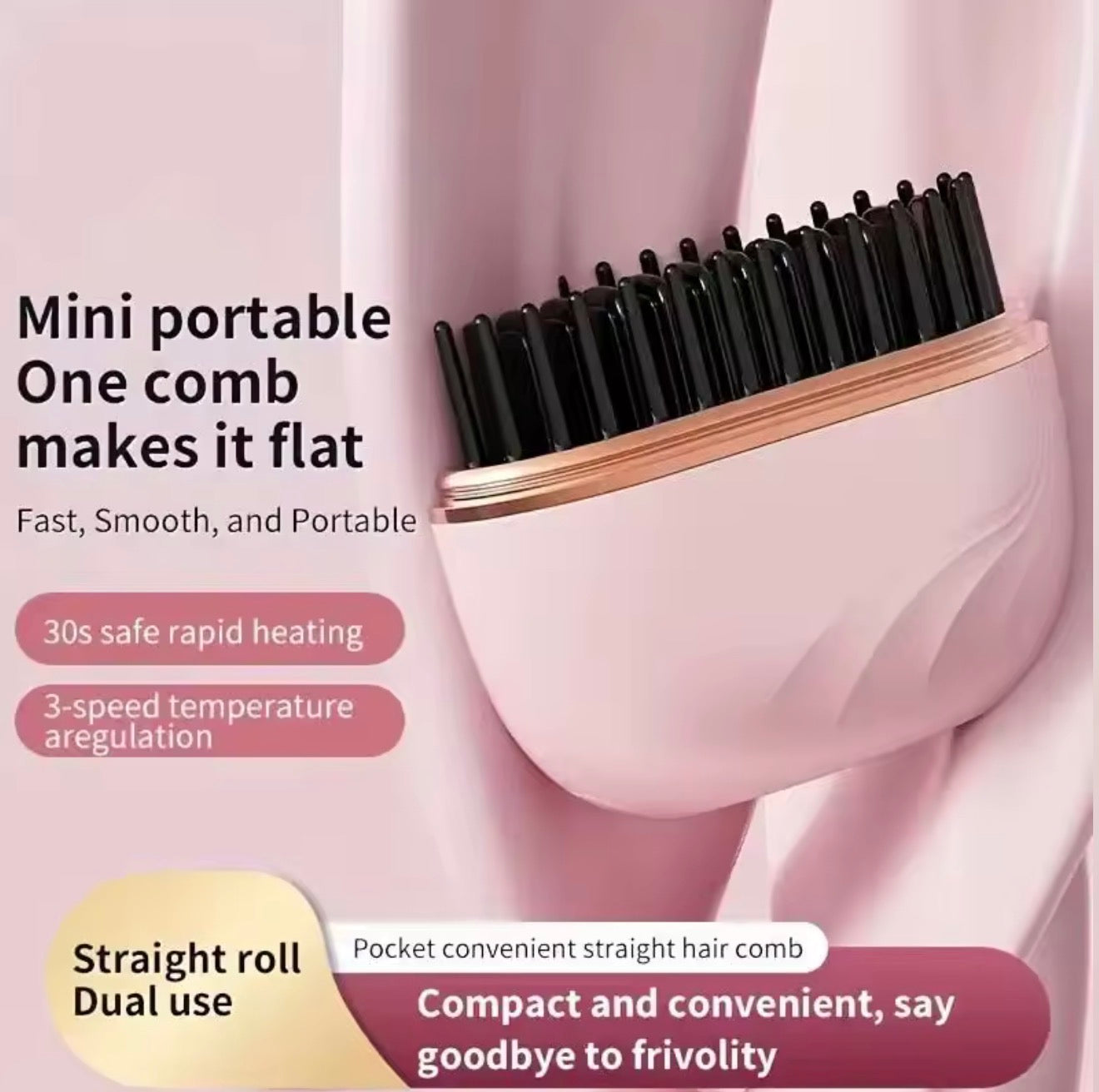 ChargeComb Volumizer Styler - Cordless Hair Tool