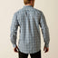 Ariat Men's Blue Plaid Button-Up Shirt - Korvel