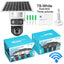 Solar camera WIFI dual-screen gunball 10x zoom low-power battery wireless monitor - Korvel