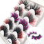 Colorful Fried 5 Pairs Of False Eyelashes Multi-Layer Thick Cross Mink Hair Eyelashes 8D FLUFFY - Korvel