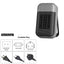 500W Portable Electric Fan Heater for Home & Office